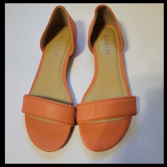 Talbots Lamar D Orsay Orange Blossum sandals - Picture 4 of 8